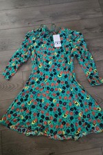 Zara Puff Sleeve Mini Dress, M, NWT