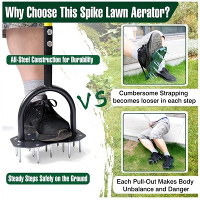 Effective Soil Aerating Tool - 36'' Metal Aerator#