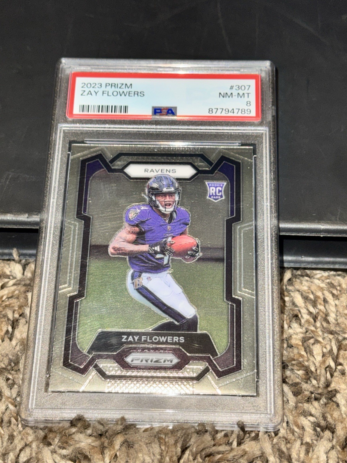 2023 Panini Prizm - Rookies Zay Flowers #307 Silver Prizm (RC) PSA 8 🔥🔥