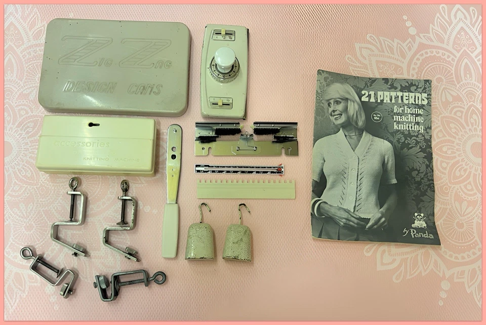 Vintage Singer Knitting Machine 1950’s - 1960’s Working With Accessories - image 2 of 4