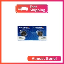 Renata 395 SR927SW Batteries - 1.55V Silver Oxide 395 Watch Battery 2 Count