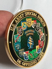USA Army Special Forces Challenge Coin Green Berets De Oppresso Liber SF