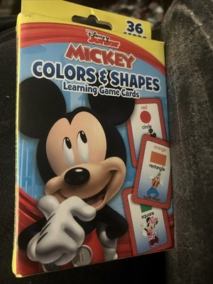 Disney Mickey Mouse Clubhouse Colors & Shapes Learning Game Cards 