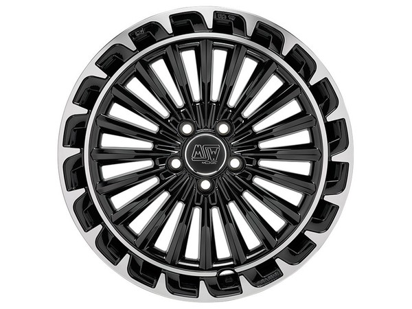 "Felge Legierung FüR Cupra Born 7,5J19 \" 5X112 49 73 MSW 32 Gloss Black Diamond"-image