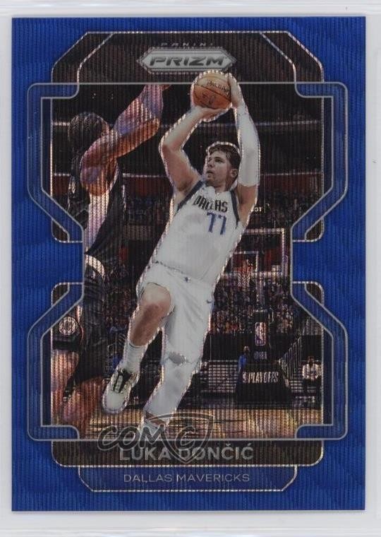 2021-22 Panini Prizm Blue Wave Prizm Luka Doncic #223 xw1