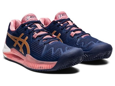 Asics Gel-Resolution 8 Clay Women's Peacoat/Rose Gold, US 8.5