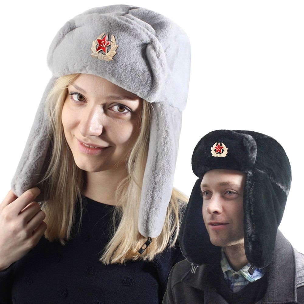 APL Cappello Bomber Peluche Spessa Cappellini Neve Cappellino Bonnet Orecchie Per Donna Uomo