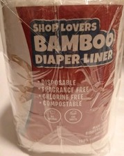 Bamboo Diaper Liners Disposable Liners Fragrance Free Chlorine Free 4 Pack