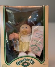 1983 Coleco Cabbage Patch Kid Girl Brown Yarn...