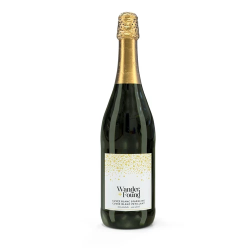 Non-Alcoholic Wine, Sparkling Cuvee Blanc, Premium White Wine from Germany, N...