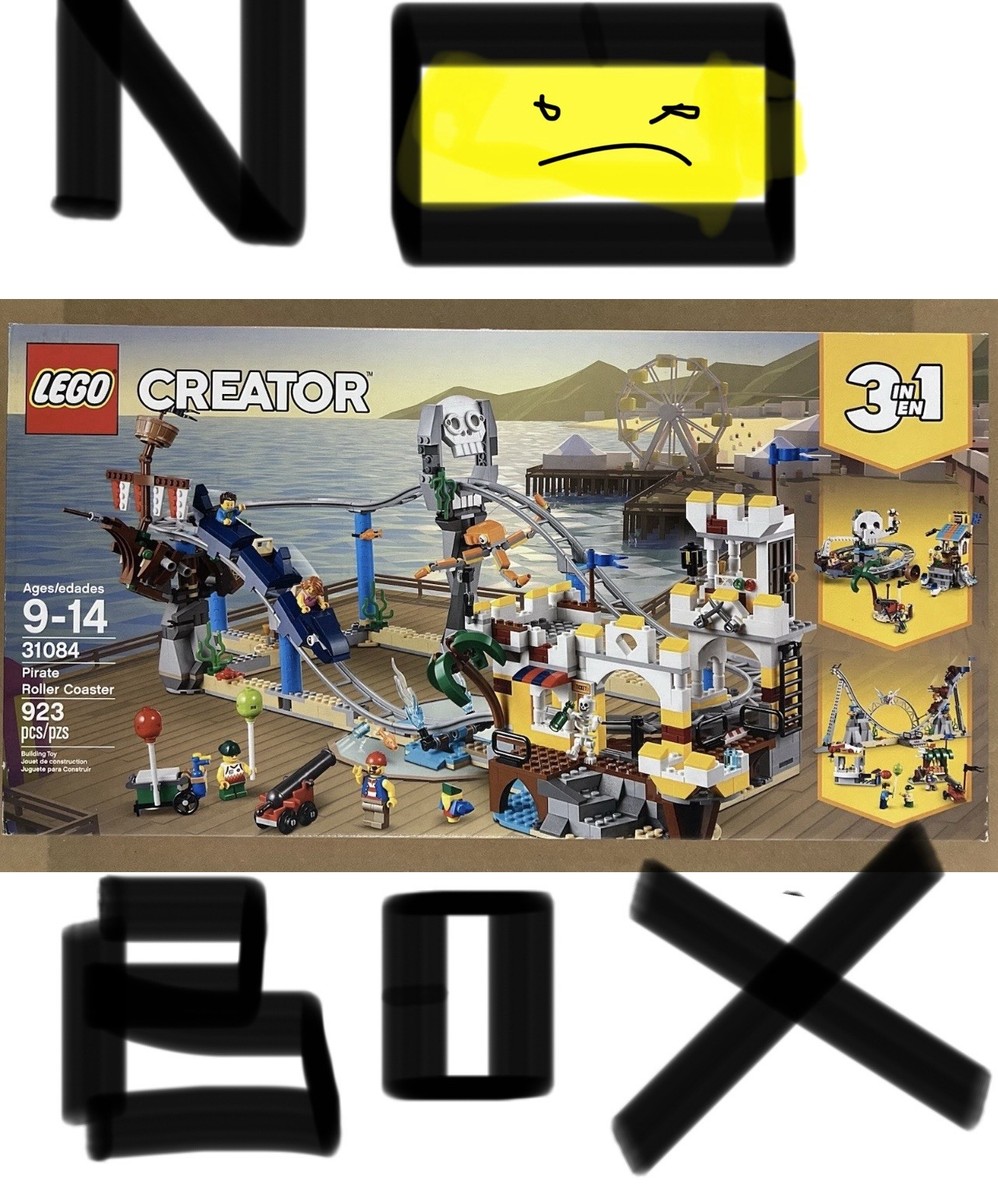 コアカリ・マスター 1, 2, 3 セット LEGO Creator: Pirate Roller Coaster (31084), 923 Pieces, 3 in 1