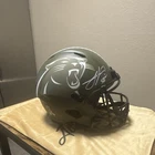 Julius Peppers Panthers auto Signed Salute to Service Helmet Beckett Witness COA