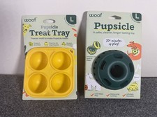 WOOF Pupsicle Treat Ball Toy  Freezable Treat Tray For Large Dogs