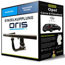 Abnehmbare Anhängerkupplung für OPEL Corsa D Fliessheck 06-14 Typ S07 Oris NEU