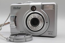 Vivitar Vivicam 3826 4.0MP 3 x Zoom Digital Camera Silver Vintage 