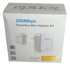 Tenda P200 Powerline Mini Adapter Kit 200Mbps 2 Ports 10/100Mbps 6932849415025