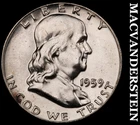1959 Franklin Half Dollar- Choice Gem Brilliant Uncirculated Luster #J1687