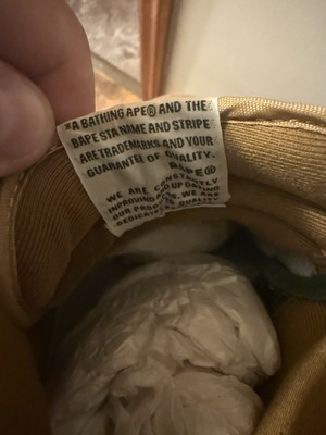 Bape 1A30 Orange Sneaker Size 12