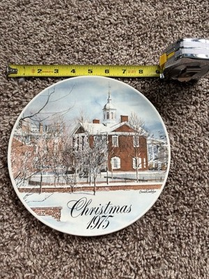 Smuckers Collector Series Christmas Plate 1975 Limited Edition David Coolidge