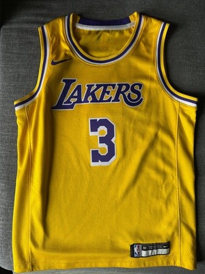 Nike Anthony Davis #3 Los Angeles Lakers Swingman Jersey Yellow