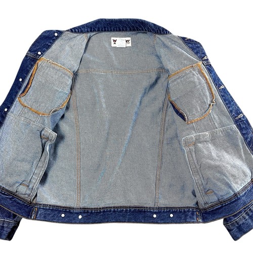 Wrangler Rugged Wear Men’s Denim Jacket Size Medium Blue Trucker RJK30AN - Picture 12 of 12