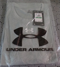 Under Armour Team Tech Mens Short Sleeve T-Shirts LARGE Gray