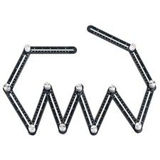 Règle de Mesure Multi Angle, 12 Côtés Règle Localisateur de Trou Aluminium 12 Côtés