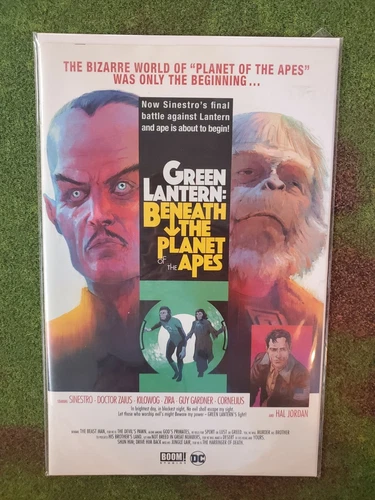 Planet of The Apes / Green Lantern 2 DC Comic Boom Sammelin Movie Poster Variant