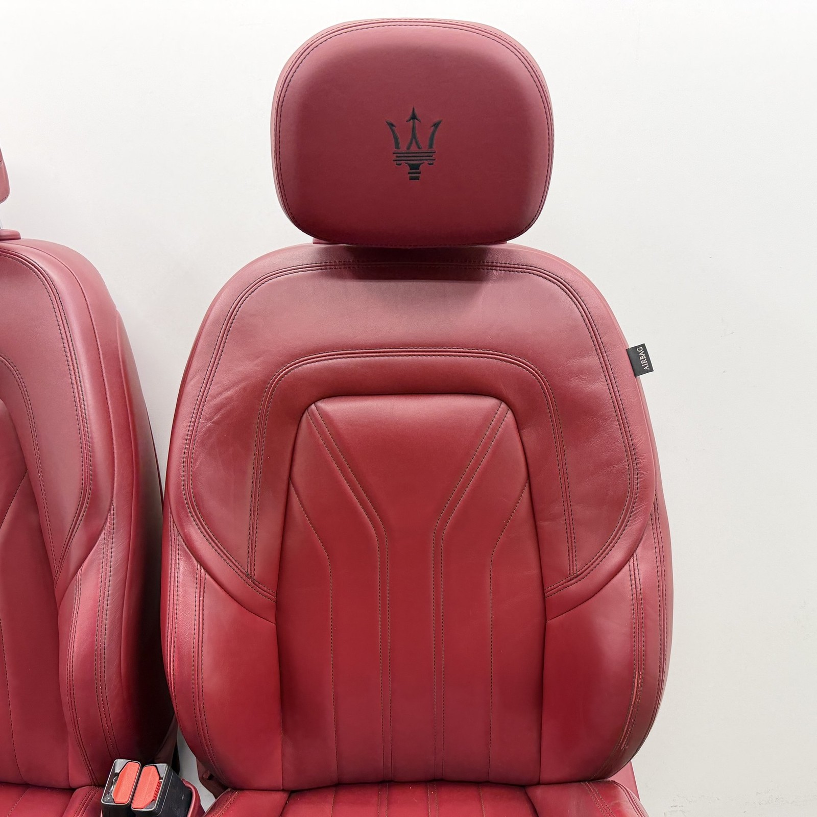 Maserati Quattroporte 2014-2016 Front Interior seat panels Set Red