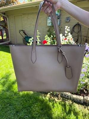 NWT New Burberry Medium Haymarket Check Leather Reversible Tote | eBay
