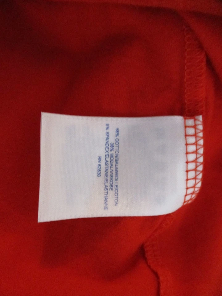 Top para mujer Land's End talla L manga larga rojo Foto 4 de 4