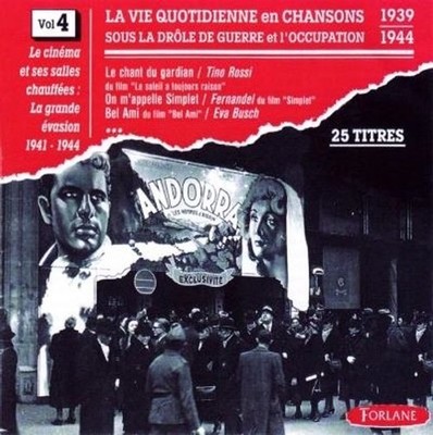 Audio Cd - Chansons Sous L'Occupation Vol. 4 / Various  - Forlane -D- Neu