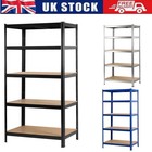 Garage Racking 5 Tier Shelving Unit Boltless Heavy Duty Metal Shelf Shed Storage