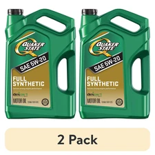 (2 pack) Quaker State Full Synthetic 5W-20 Motor Oil, 5-Quart