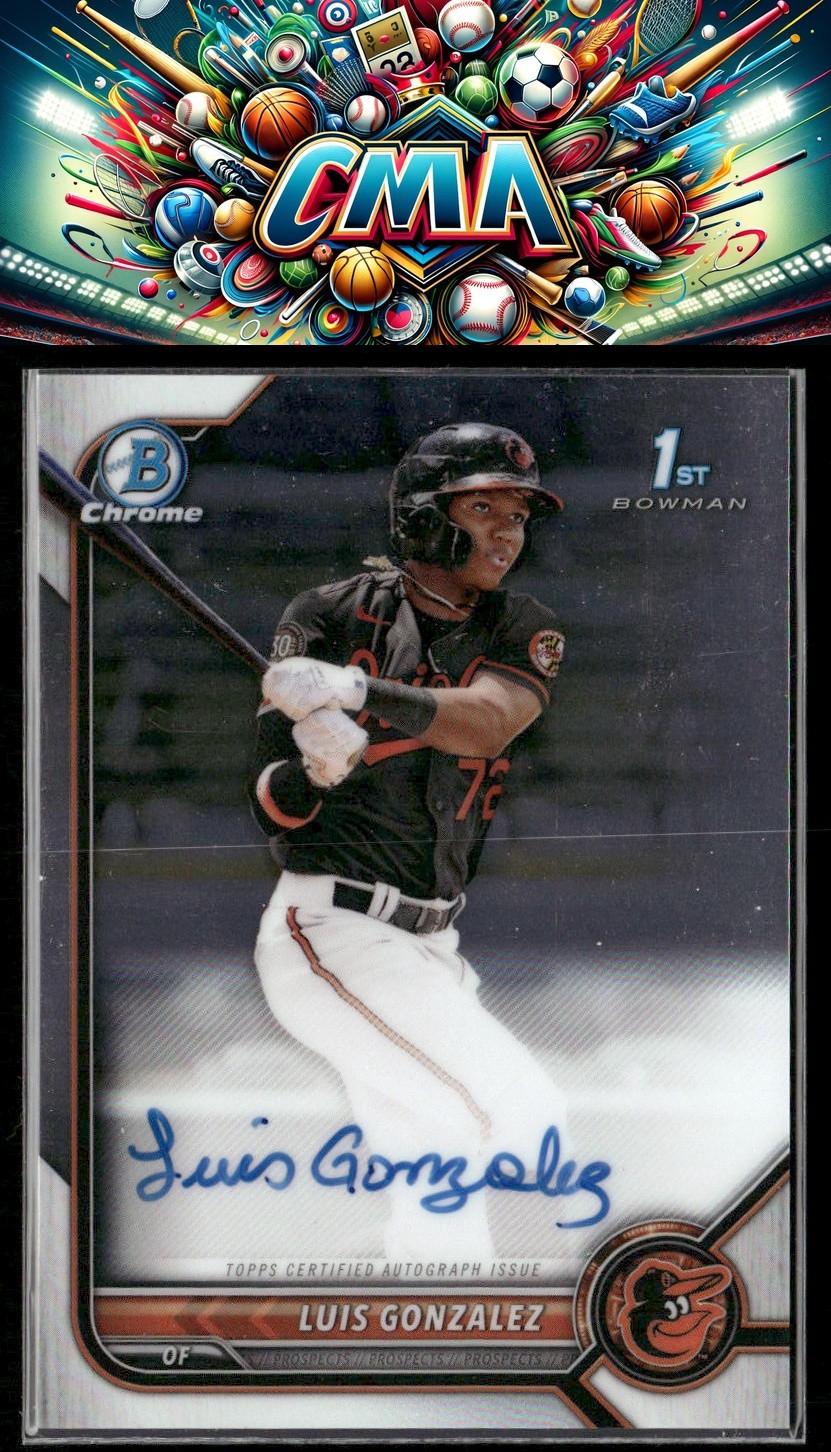 2022 Bowman #CPA-LG Luis Gonzalez Chrome Prospects Autographs