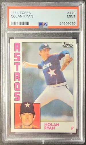 1984 Topps #470 Nolan Ryan PSA 9 Mint Astros HOF