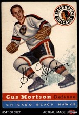 1954 Topps #17 Gus Mortson Blackhawks 4 - VG/EX