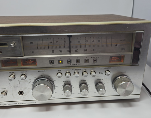Vintage Soundesign PLL Model 5928 AM-FM Stereo Receiver Cassette/ 8 Track Record - Picture 3 of 5