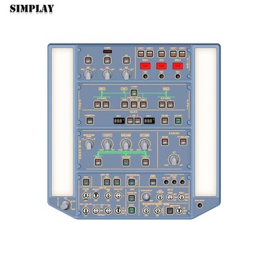 WINGFLEX A320 Overhead Panel with IRS & Lighting Panels Designed