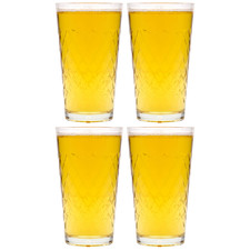 4x 500ml Trinkglas Klarglas