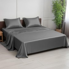 Linenwalas Premium 100 Viscose Derived From Bamboo Queen Sheet Set - Ultra Soft