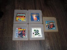 Solar Striker Super RC Pro Am Godzilla Pipe Dream Original Nintendo Game Boy GBA