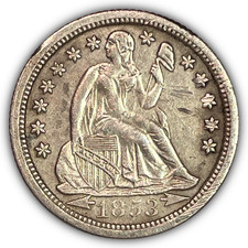 1853-O Seated Liberty Dime Almost Uncirculated AU Coin, Issues #27111