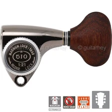 NEW Gotoh SGV510Z-GL5 MGT L3+R3 LOCKING Tuners Set 21:1 Gear 3x3 - COSMO BLACK