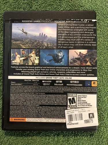 Grand Theft Auto V Microsoft Xbox One GTA 5 Complete With Maps And Manual - Picture 2 of 5