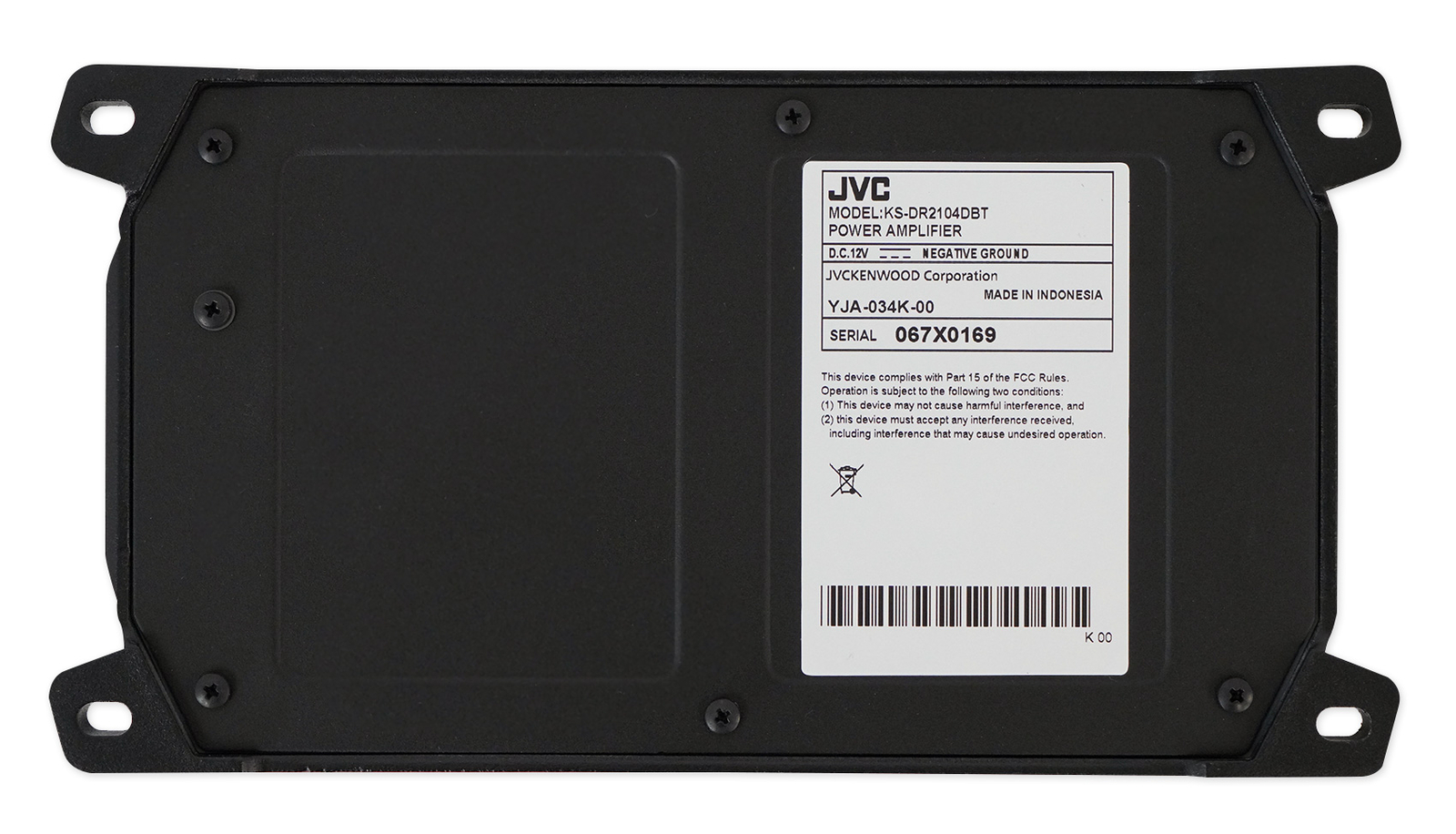 4-канальный усилитель JVC KS-DR2104DBT мощностью 600 Вт для квадроцикловUTV4 колонки Rockville 65