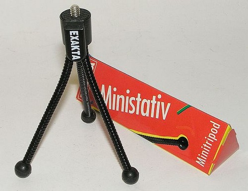 EXAKTA-Ministativ Minitripod, leicht und flexibel