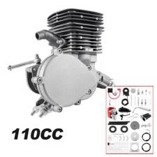 110cc 2-Stroke Bicycle Motor Kit Bike Motorized Petrol Gas Engine Full Set