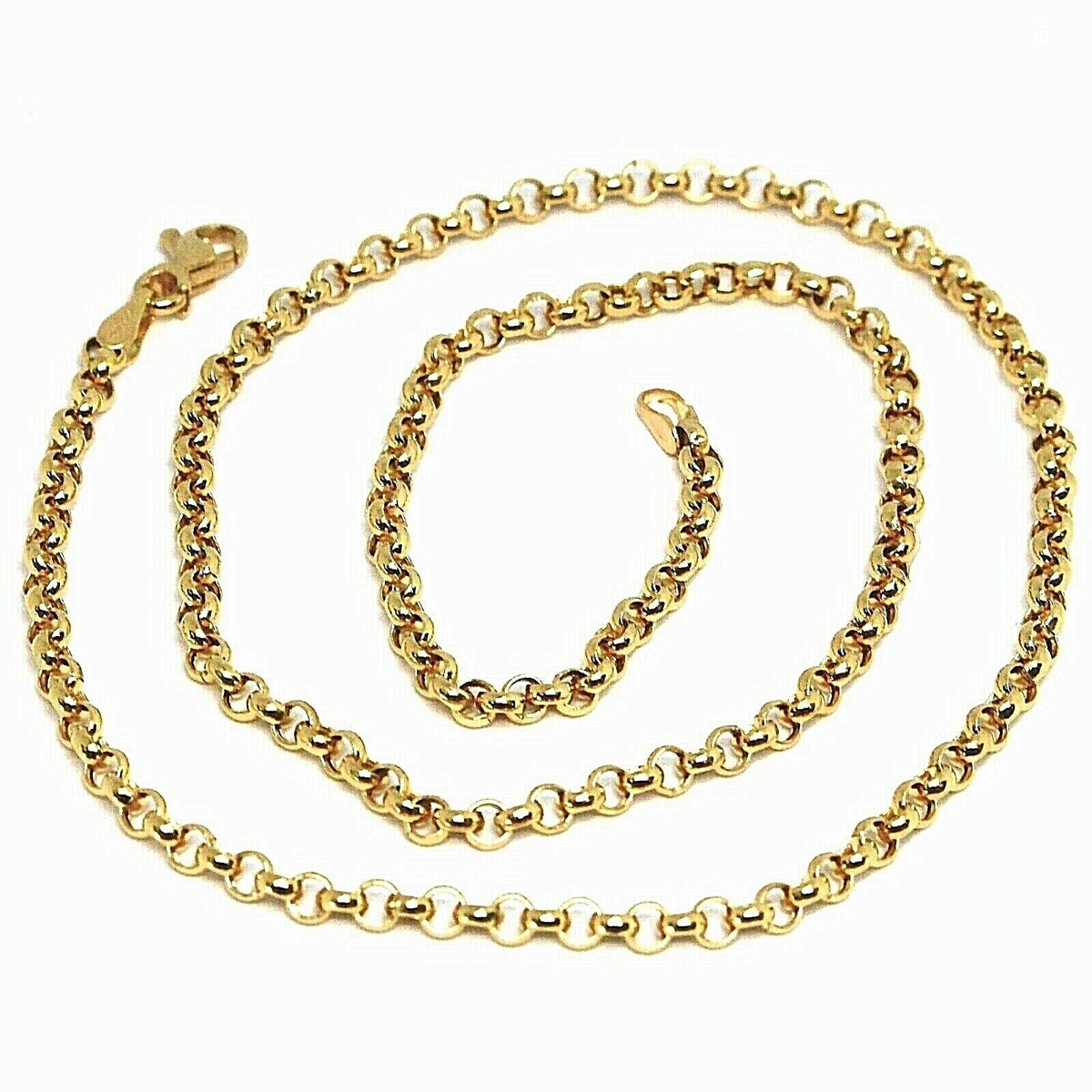 Catena Maglia Spessa 6 Mm Regolabile Collana Catena Maglia Fermacarte In Oro Giallo 10K - Vero Oro, Tutte Le Lunghezze, Nuova Con Etichette Catena Link Oro 10k - Foto 4