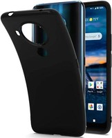 For Nokia 2.4 3.4 1.3 2.3 5.3 Matte Black Silicone Shockproof Phone Case Cover